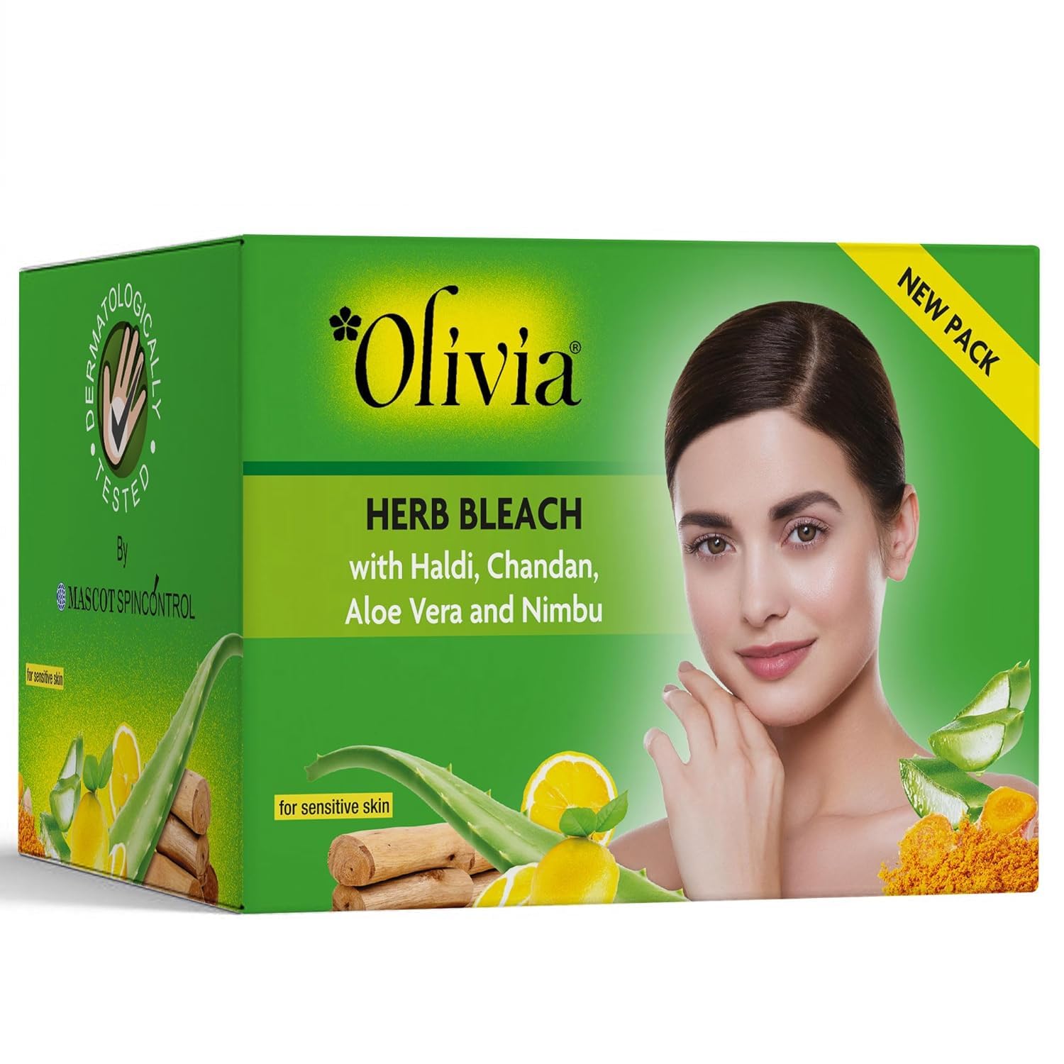 Generic Herb Based Bleach Herbal Bleach Organic Bleaching Cream With Natural Extracts No Side Effects (30 Gram), lemon