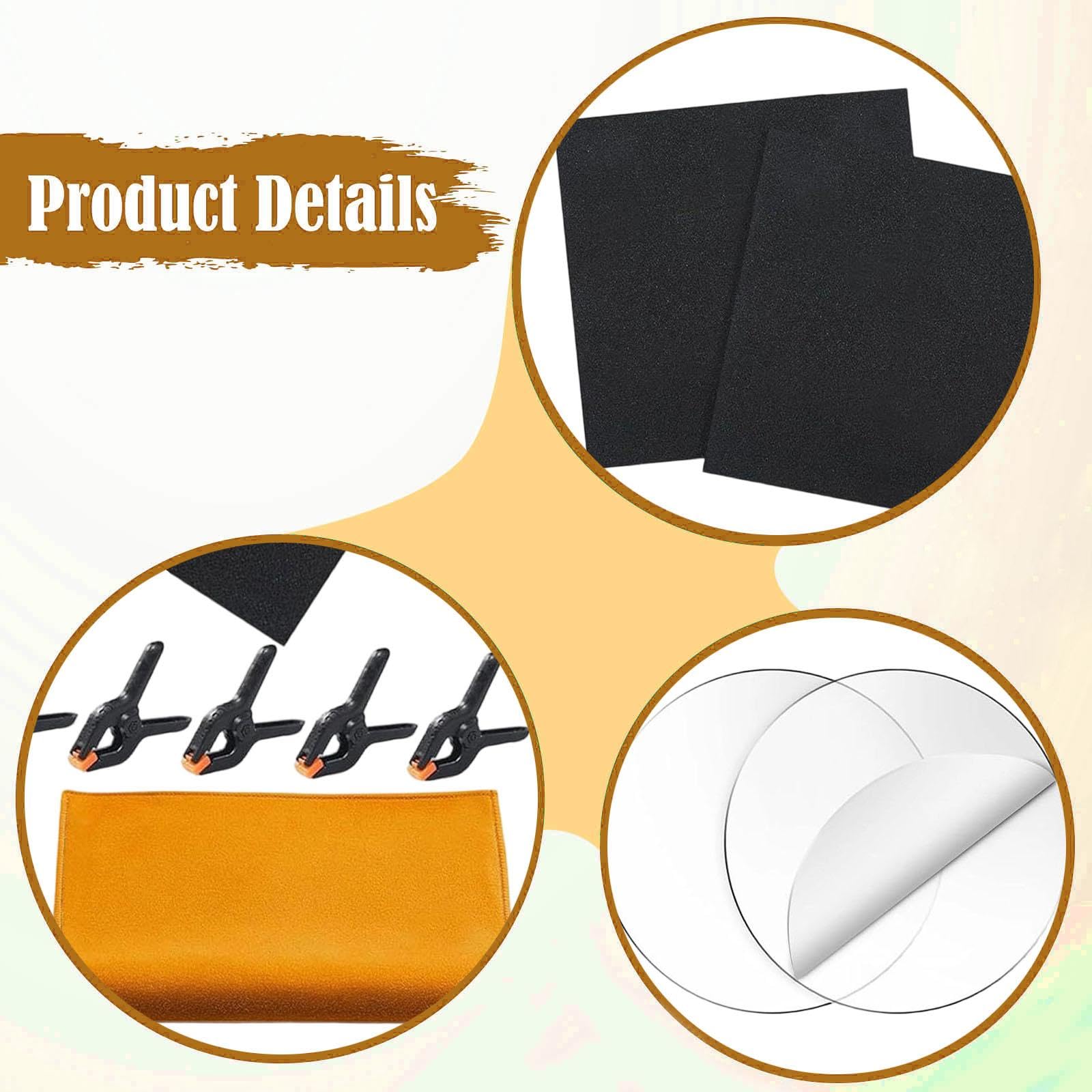 harayaa Kit di Pulizia per Carte Collezionabili per Collezionisti di Carte, 10 Clip di Fissaggio, Kit di Appiattimento per Carte Sportive, Accessori per Strumenti di Riparazione
