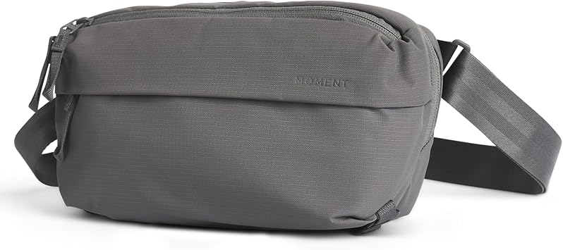 Moment Everything Sling - 2L - Gray - Weatherproof Everyday Crossbody Waist Bag