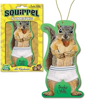 Squirrel Standing in Underwear Funny Air Freshener