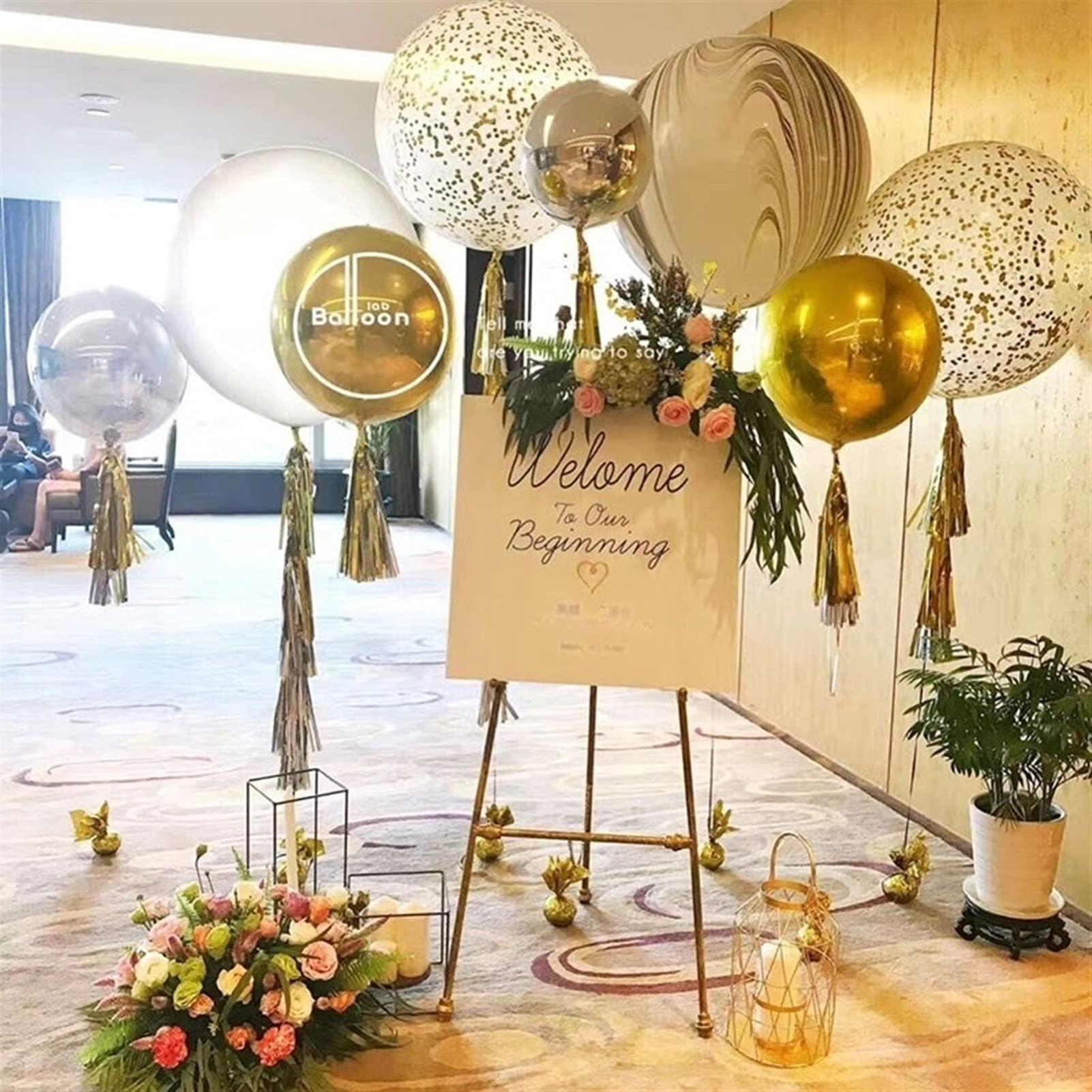 Soporte de Letrero de Bienvenida para Bodas, Soporte de exhibición de Carteles para sitios de Eventos de Fiestas de cumpleaños, Soporte de Publicidad de Hierro Retro para Eventos al Aire Libre
