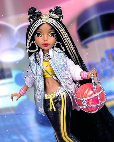 Miniatura 2 de MERMAZE MERMAIDZ Muñeca de moda Jordie con traje de diseñador y accesorios pelo elegante y cola esculpida posable regalo de juguete para niñas y