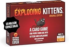 Exploding Kittens Original Edition - 2-5 Players - Ages 7+ - 15 Minutes to Play - High Stakes Card Game - Party Game, Family Game Night, Kid and Adult Card Game