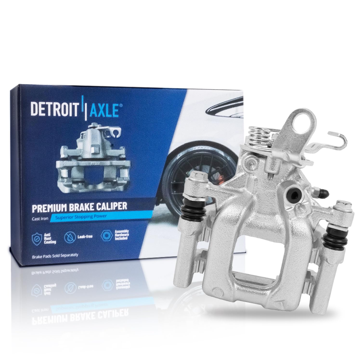 Detroit Axle - Rear Left Brake Caliper for Volkswagen Jetta Golf Passat