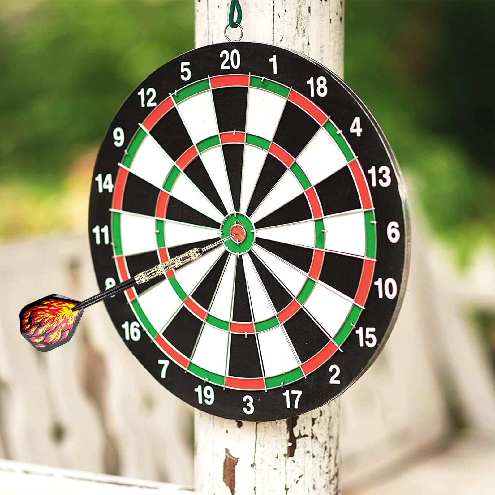 Wingluge Juego de 12 Dardos con Punta de Acero, Dardos Profesionales 14 Gramos, Darts Set 4 Patrones, Dardos para Principiantes, Bar y Sala de Juegos, Familia Fiesta, Rec Room