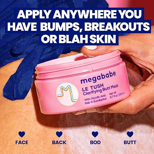 Miniatura 2 de Megababe Le Tush - Mascarilla para acné para glúteos y cuerpo | Clarificante, exfoliante e hidratante | 6.7 onzas líquidas