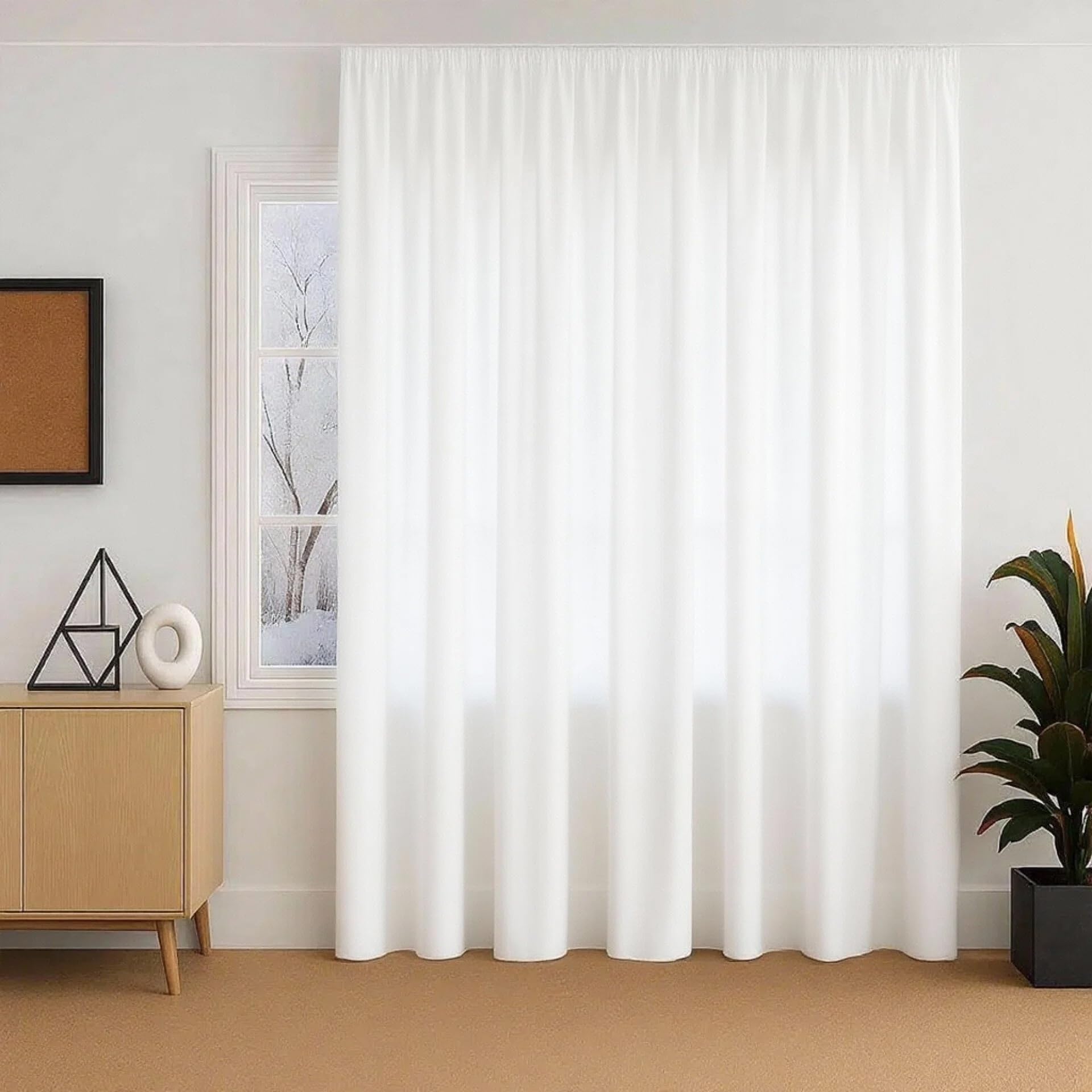 Thermovorhänge Kälteschutz Winter 138 x 255 cm Weich Und Langlebig Thermovorhang Verdunkelung Größe Und Farbe Wählbar, 1Er-Set für Schlafzimmer, Kinderzimmer, Weiß