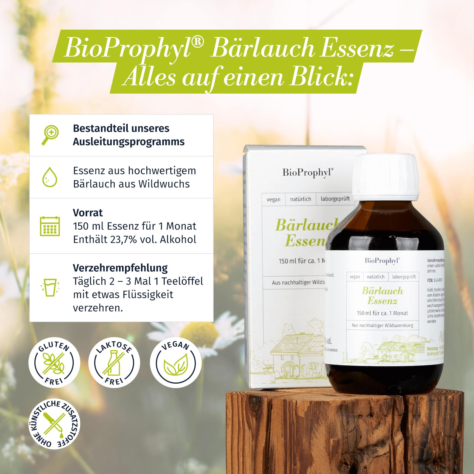 Ausleitung Abschlusspaket - 1x BIO Chlorella 500 + 1x Bärlauch-Essenz + 1x Cilantro-Essenz - rein natürlich ohne Zusätze - für 1 Monat zum Abschluss der Ausleitungskur nach Dr. Klinghardt