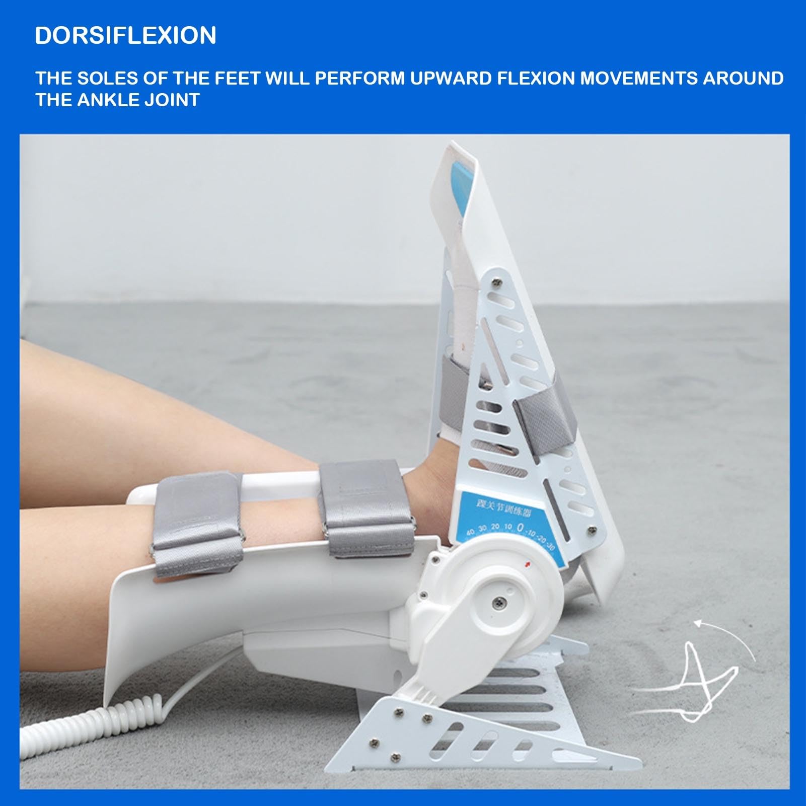 Attrezzatura For L'allenamento Riabilitativo Della Caviglia Con Telecomando, Allenatore Dell'andatura - Ortesi Flessibile For Caviglia E Piede For Flessione Plantare, Inversione, Eversione