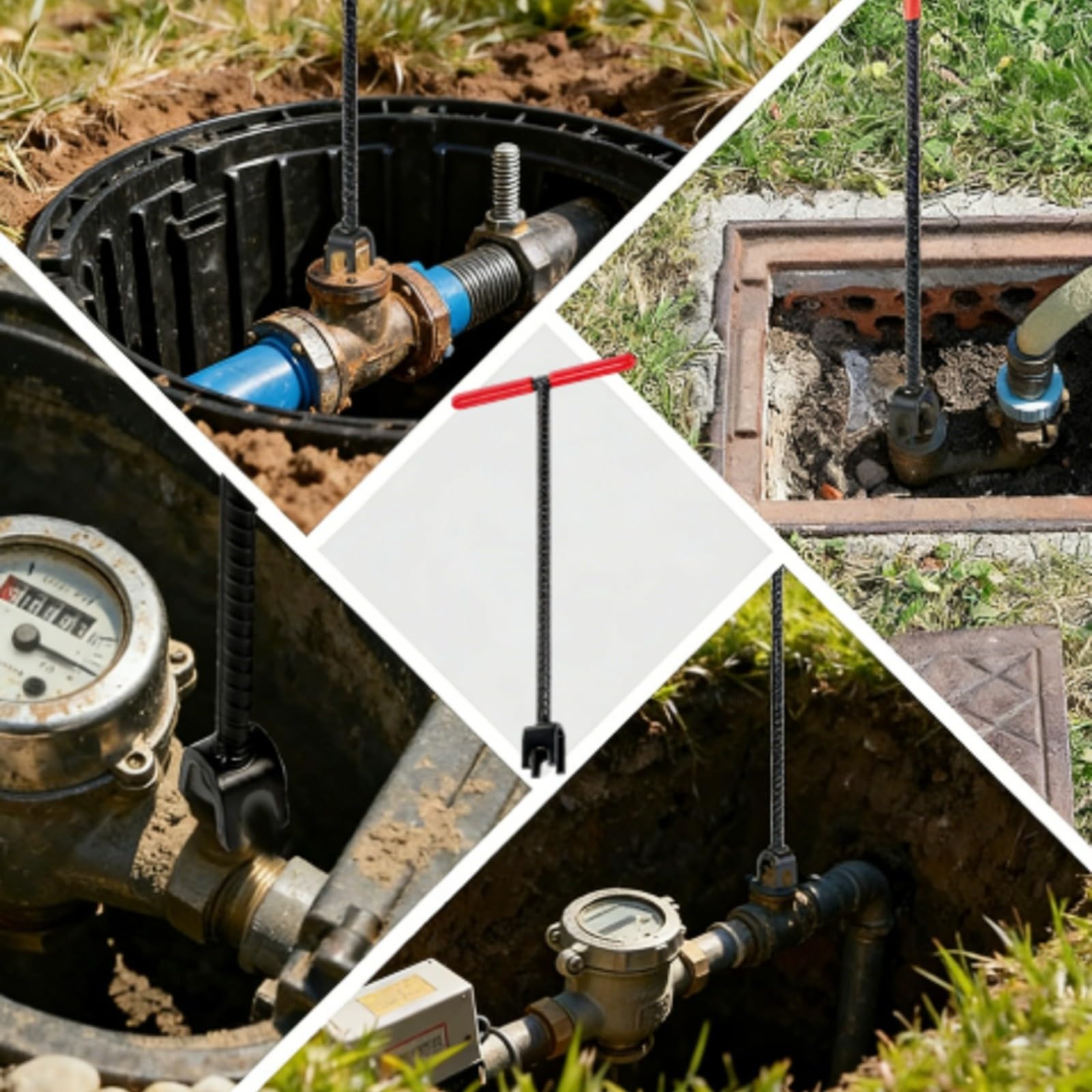 Almencla Chiave di Professionale | Chiave con Impugnatura a T, Multifunzione, Attrezzo, Idraulici