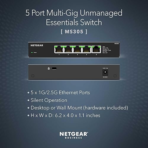 Vista 16 de Netgear GS348 Conmutador de Gigabit Ethernet no administrado de 48 puertos, montaje en escritorio o estante, funcionamiento silencioso