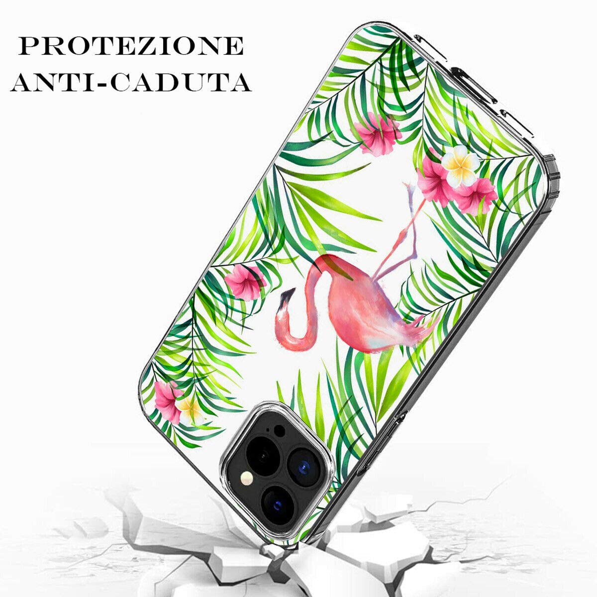 Mixroom - Cover Custodia Back case In TPU Silicone Morbido Per IPHONE 8