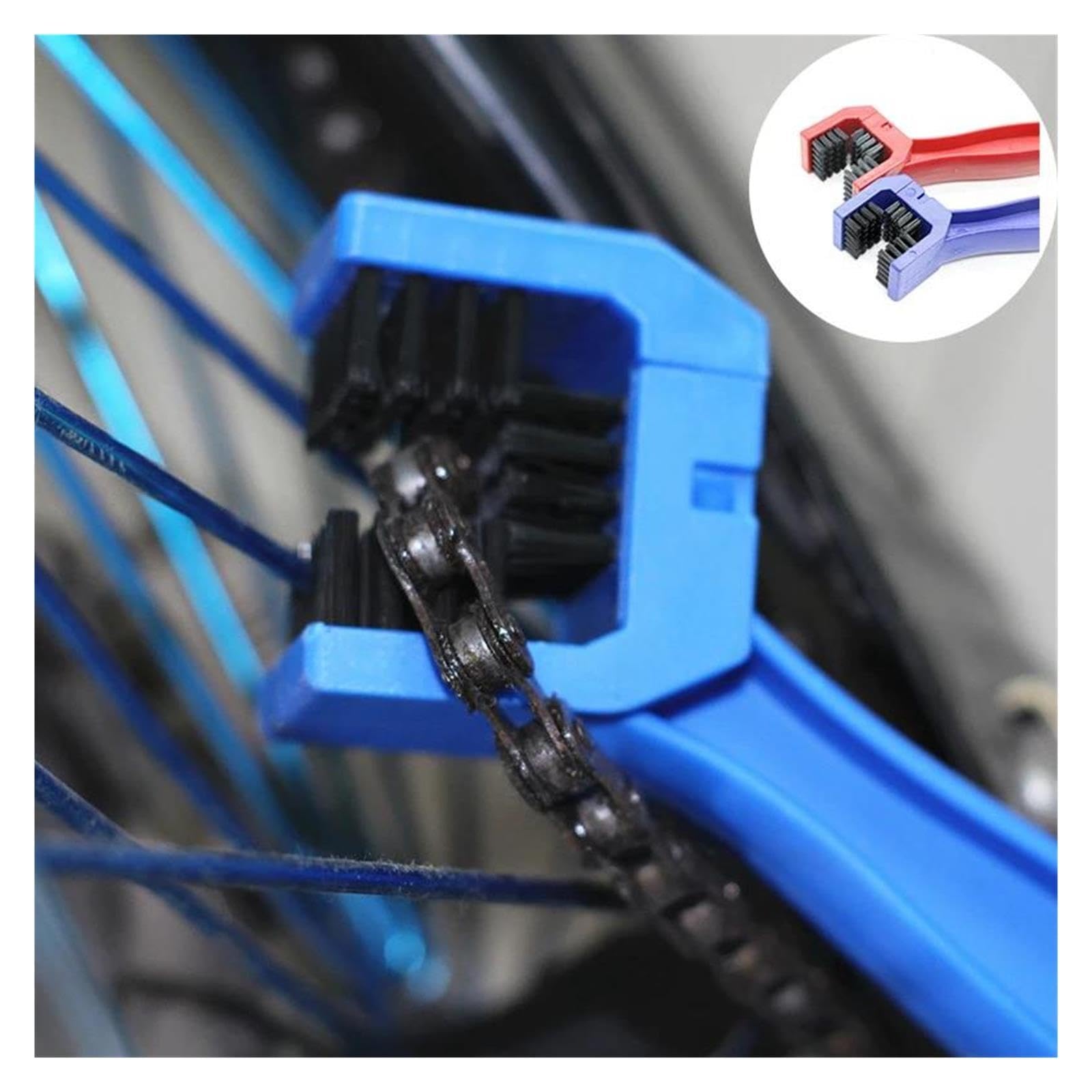 Cepillo Limpiador De Cadena para Motocicleta Y Bicicleta, para Engranajes, para Exteriores, Herramientas Mantenimiento Accesorios para Moto
