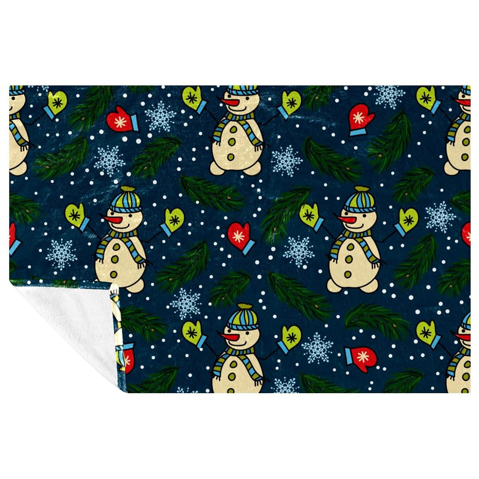 Couverture douce contre le froid sur lit et canapé plaid chaud motif 150x100cm