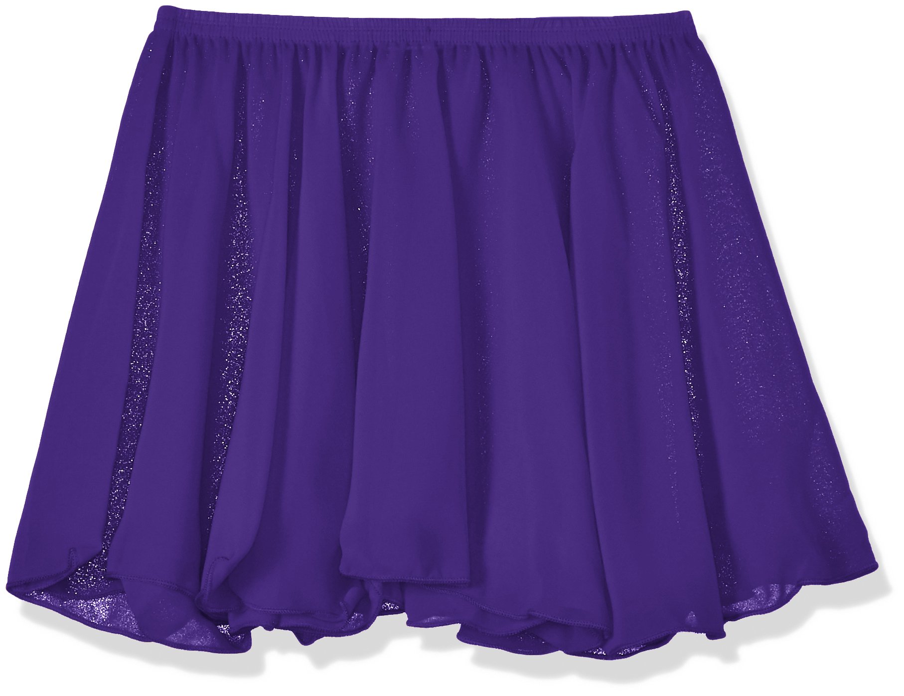 Capezio Children's 11152C Pull On Skirt - Dark Purple, Large