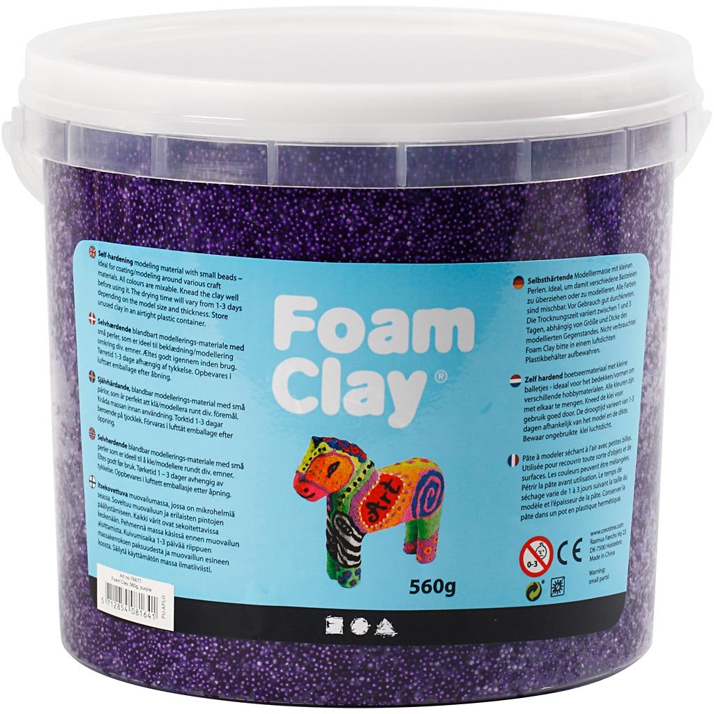 Foam Clay pour décorer des objets en bois et figurines 3D
