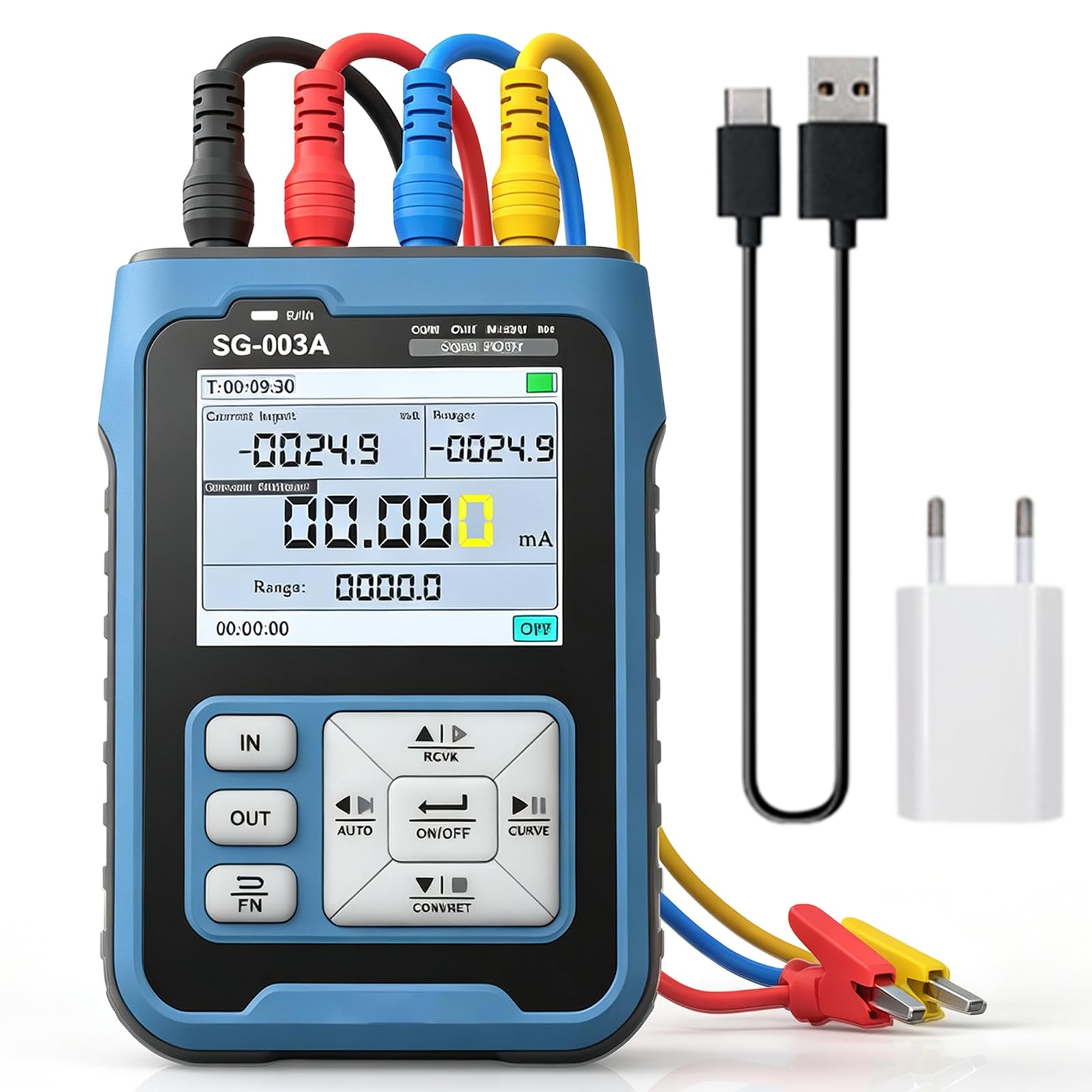 Generador de señal de tensión, 0-10 V, 4-20 ma, calibrador de voltaje y corriente, varios tipos de señal para sistema SPS DCS, solucionador de averías, ajuste posicionador, detección de inversor