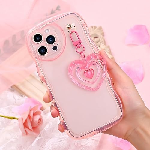Miniatura 2 de Funda compatible con iPhone 11 Pro Max de 6.5 pulgadas 2019, bonita funda de teléfono suave con forma de marco de onda rizada transparente con