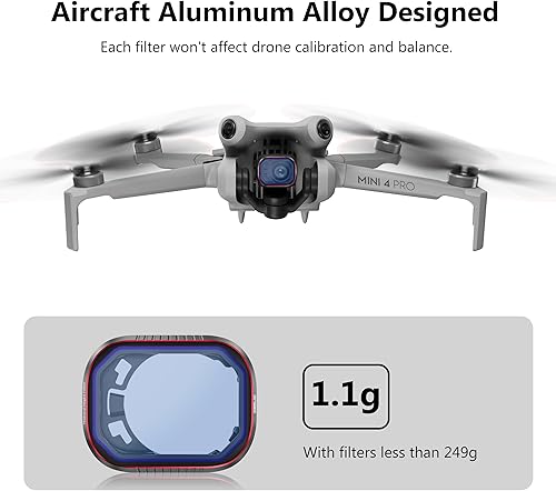 Miniatura 6 de STARTRC Filtro nocturno natural para Mini 4 Pro, filtro de lente de reducción de contaminación ligera para accesorios DJI Mini 4 Pro