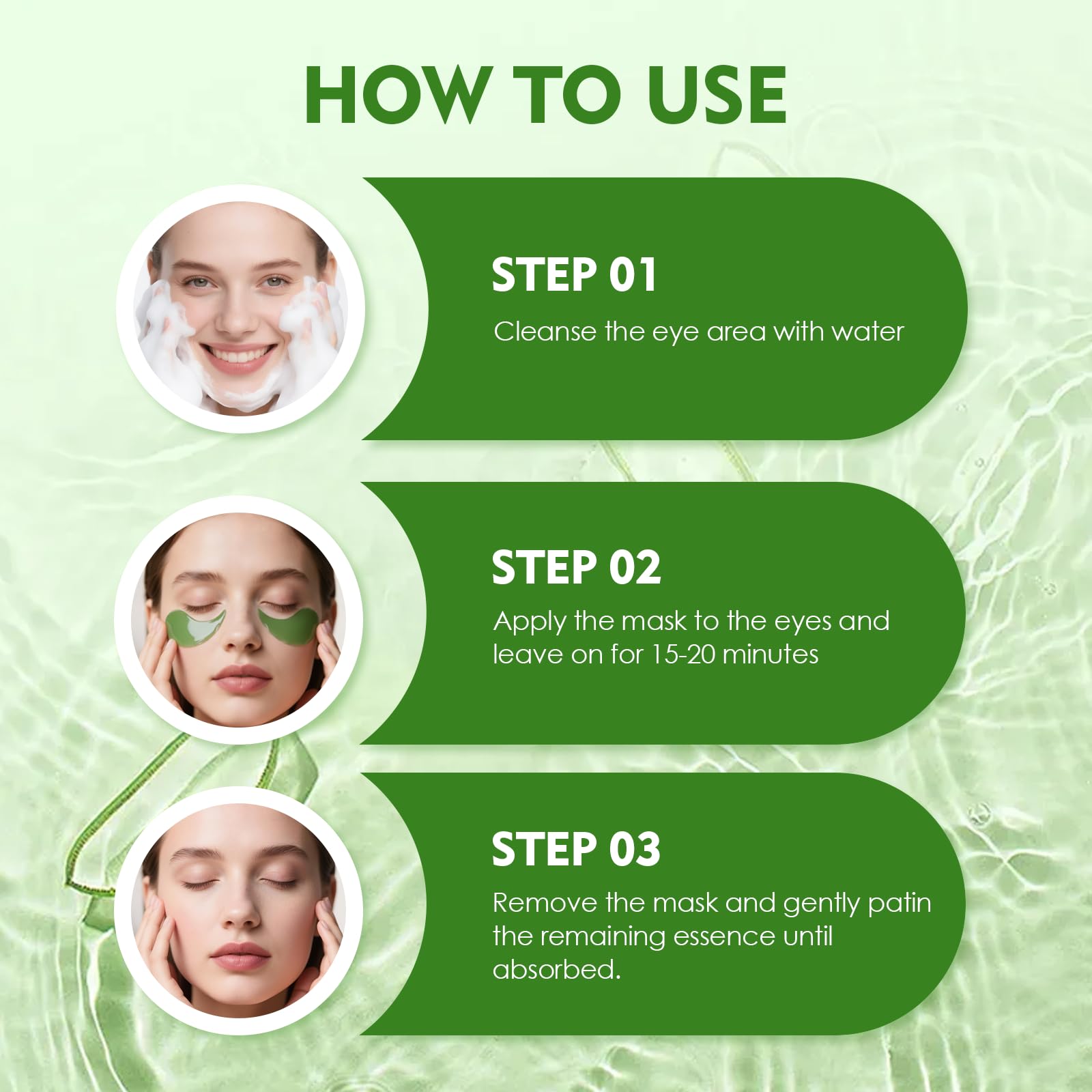 60 Patchs Yeux à L’Aloe Vera Et CollagèNe,Patch Yeux Anti Cernes,Soin Hydratant Et Nourrissant,RéDuire Rides,Fatigue,Et Les Poches,Soin Nourrissant Pour Le Contour Des Yeux,Soins Visage