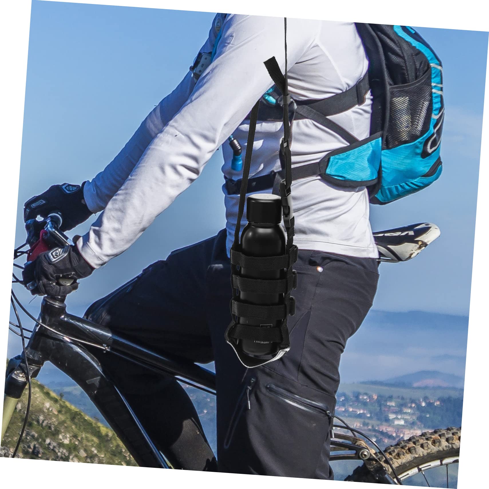 SUPVOX Corde de Sangle de Bouilloire Manchon de Bouteille de Sport Manchon de Bouteille d'eau Trekking Accessoires Housse Gourde Manchons de Bouteille de Sport Porte-Bouteille