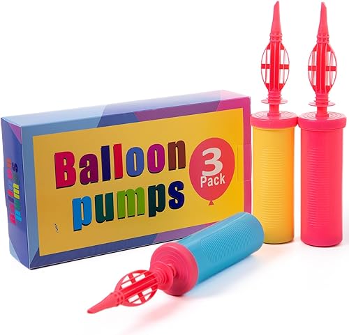 Bomba de globo de mano  Bomba de inflado de globos de doble acción de 2 vías, paquete de 3, los amigos pueden ayudar, bomba de aire de mano portátil disponible en Yaxa Costa Rica