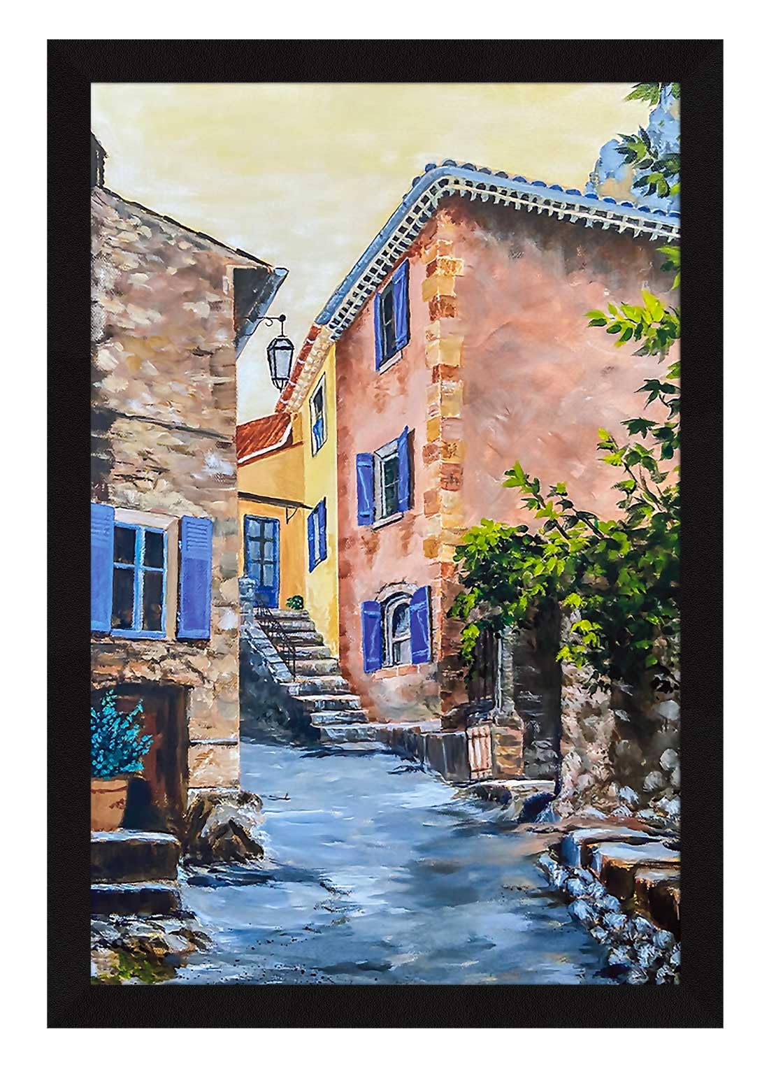 ArtX Vastu Mountains Wall Art - Framed Painting -8