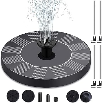 Solar Water Pump for Outside, Fountain for Outdoor Bird Bath Yard Pond House Decorations SF-08