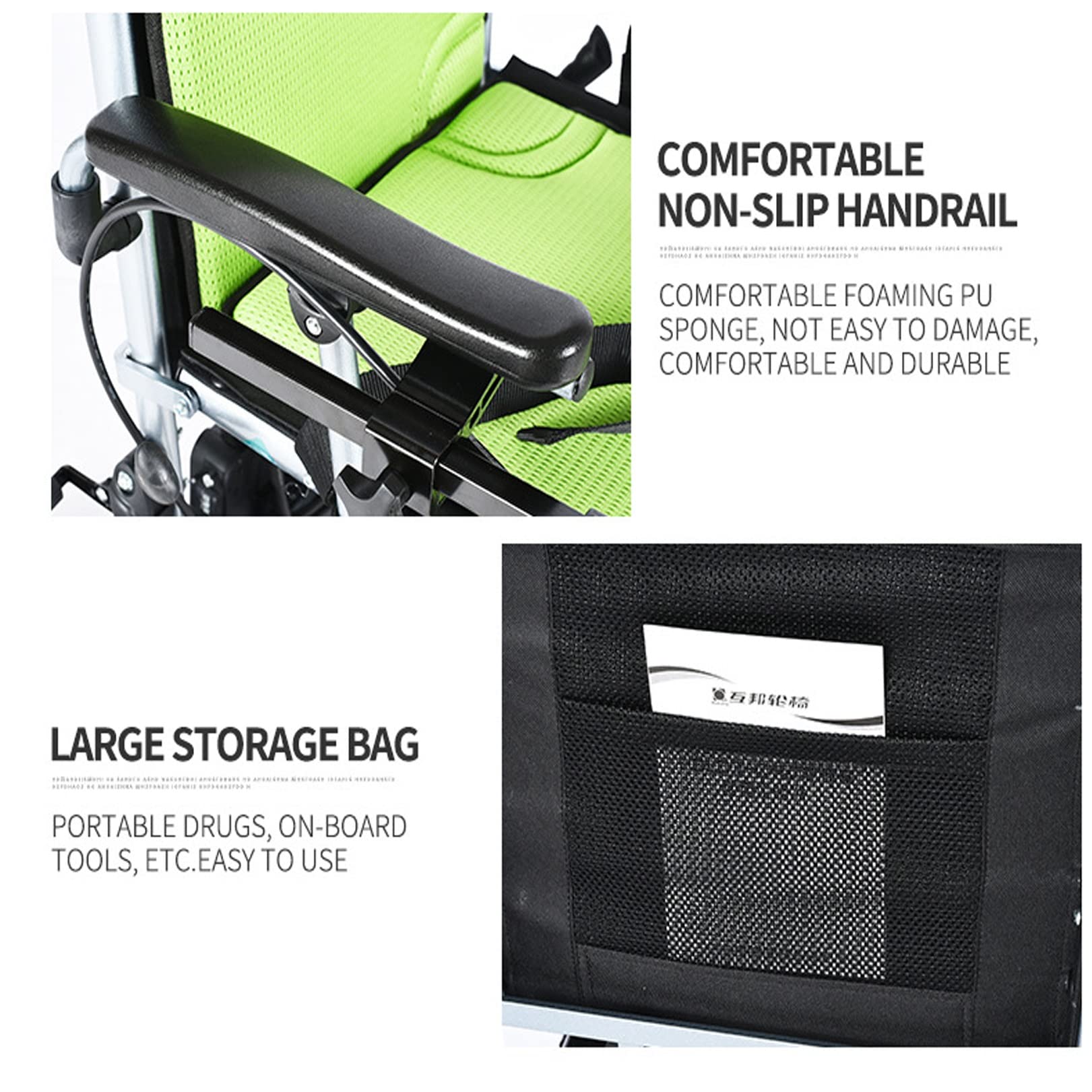 Silla De Ruedas Eléctrica Ligera con Batería De Litio, Scooter Plegable For Ancianos, Scooters De Ayuda For Discapacitados, Vehículo De Transferencia Eléctrico Plegable For Paraplejía