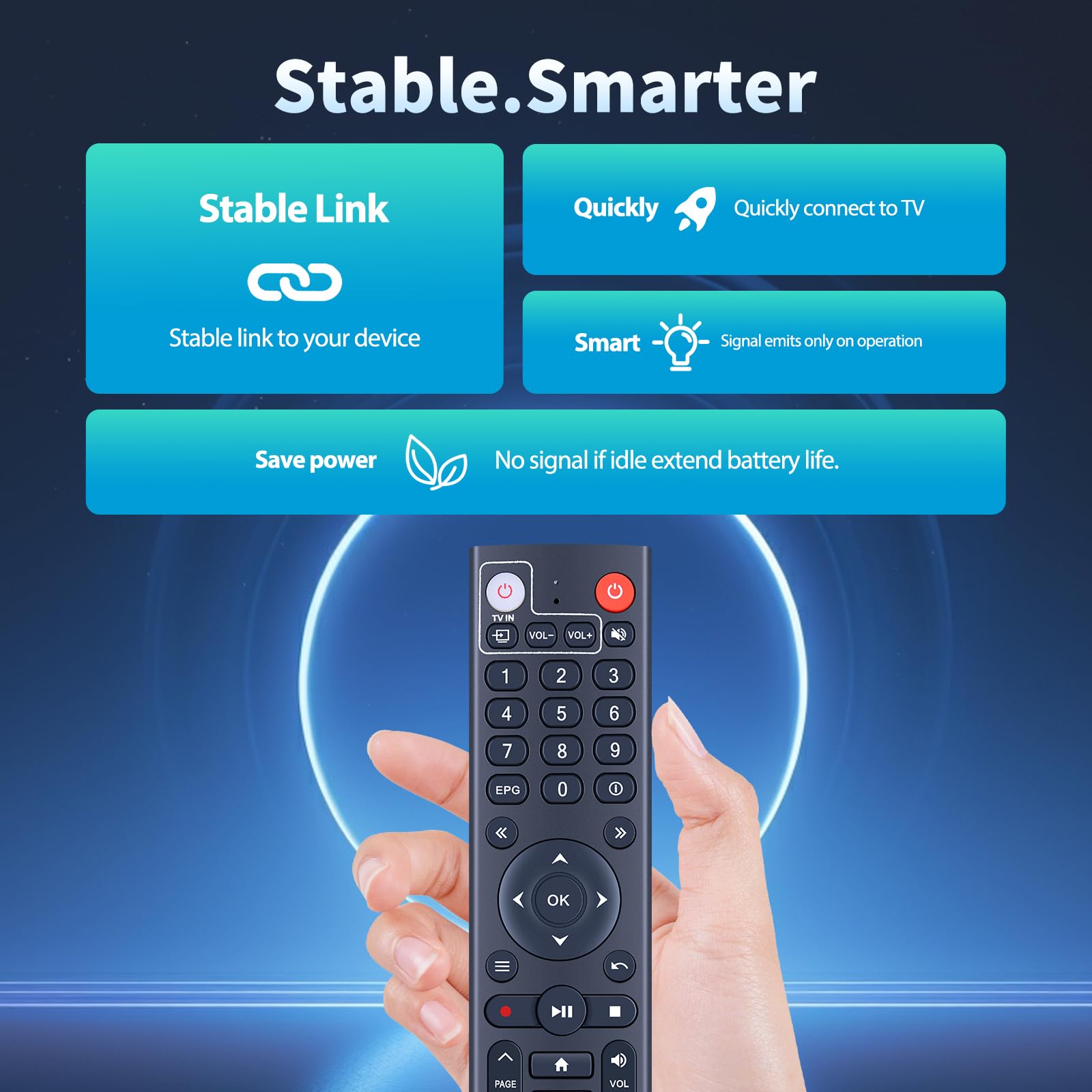 Télécommande de rechange pour XSARIUS Android Pure 4K | Pure 2 | Avant 5G | 2 | 2+ | 2+ Ultra
