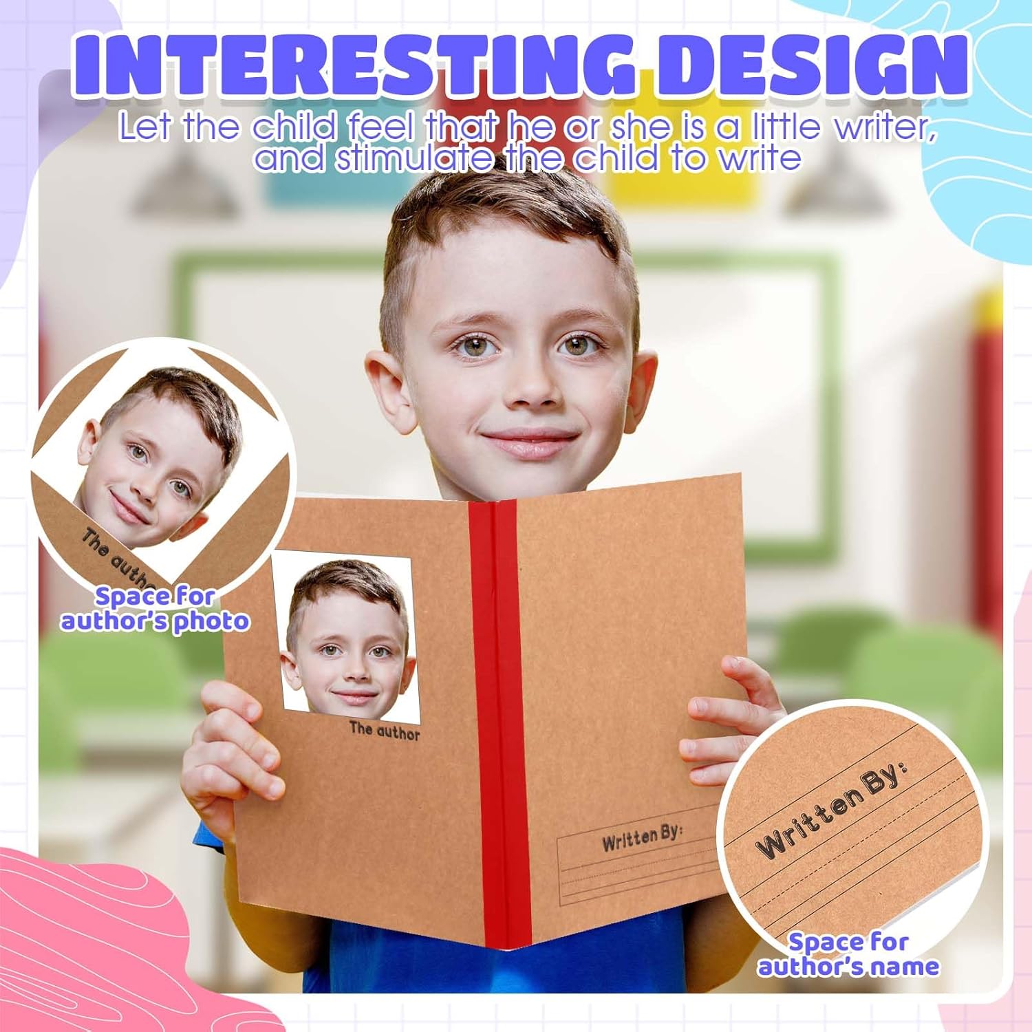 Henoyso 20 Pcs 120 Pages Primary Composition Notebooks K-2, Primary Journal Grades K-2, Writing Journal Practice Notebook for Kids in Preschool, Kindergarten, Back to School Supplies (Rainbow)