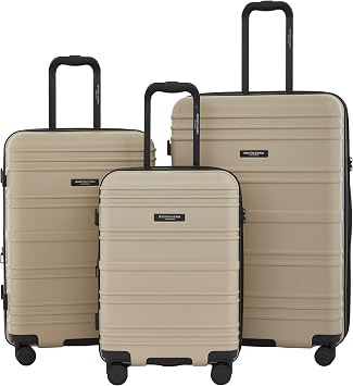 SCOTCH & SODA Rotterdam Expandable Hardside Luggage, Travertine, 3 Piece Set