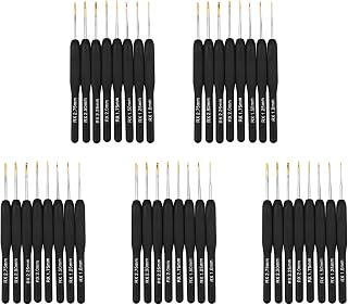 Gvvsjgdbis - Agujas de tejer (40 unidades), color negro