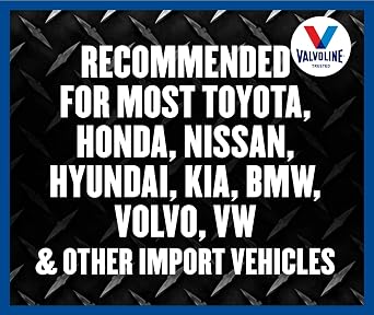 Valvoline Import Multi-Vehicle ATF Fully Synthetic Automatic Transmission Fluid, 1 Qt, 6 Pack