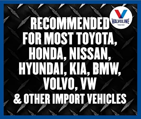Valvoline Import Multi-Vehicle ATF Fully Synthetic Automatic Transmission Fluid, 1 Qt, 6 Pack