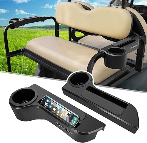 Miniatura 8 de Roykaw Reposabrazos de carrito de golf con soporte para tazasreposabrazos de asiento trasero apto para EZGOClub CarYamaha y la mayoría de carritos