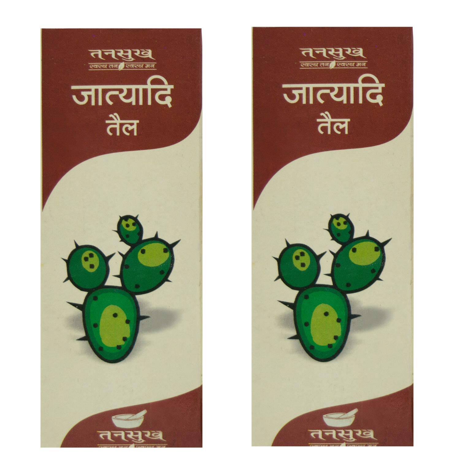 Tansukh Jatyadi Oil, Taila, Tel Ayurvedic Oil Pack of 250 ml X 2