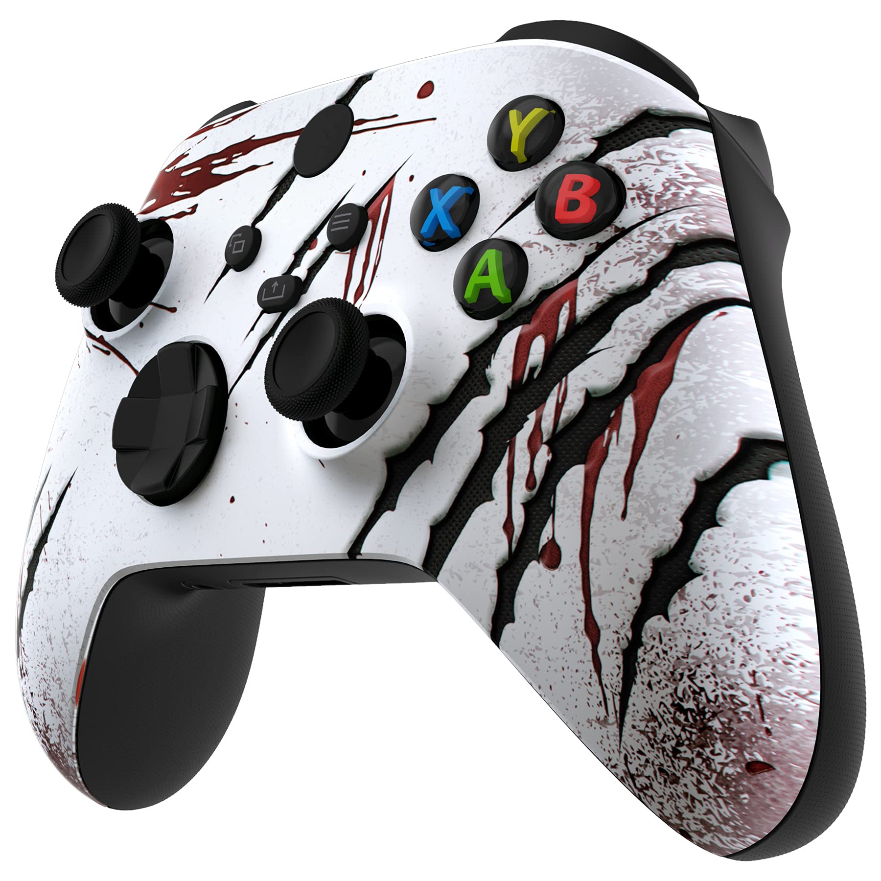 eXtremeRate Cover Controller per Xbox Series X S Joystick,Custodia Copertura Scocca Frontale Shell DIY Ricambio per Xbox Series X S Joypad Model 1914-Attacco Selvaggio - 4