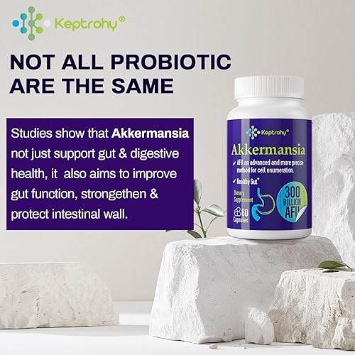 Miniatura 8 de 300 mil millones de AFU Akkermansia Muciniphila - Probióticos vivos para mujeres y hombres, para GLP-1, probióticos para digestivo, intestino,