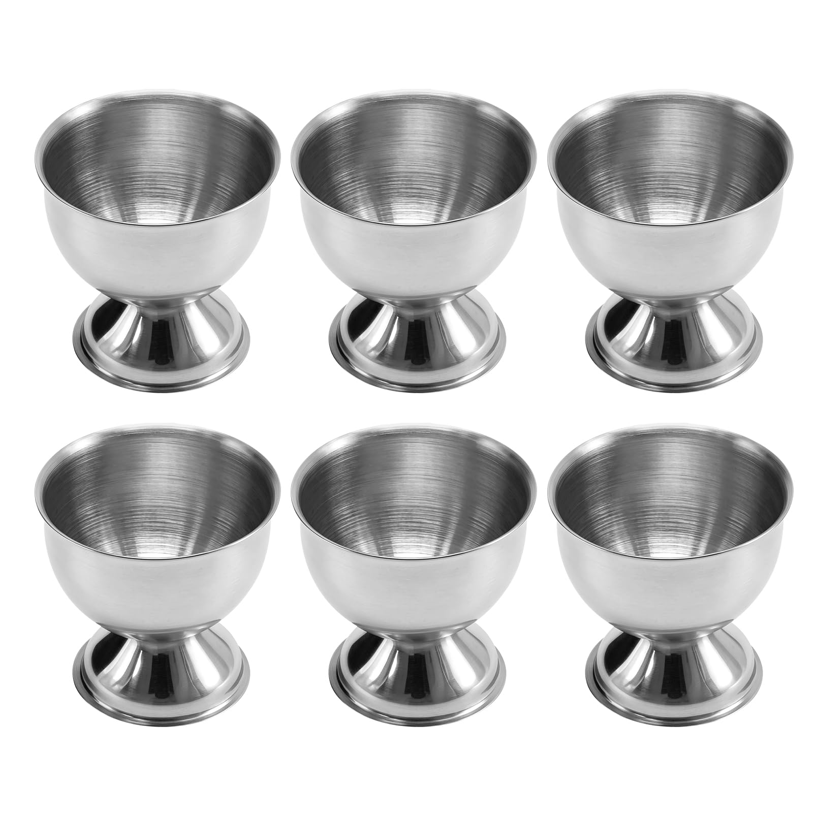 Saihisday Stainless Steel Egg Cups 6-Piece