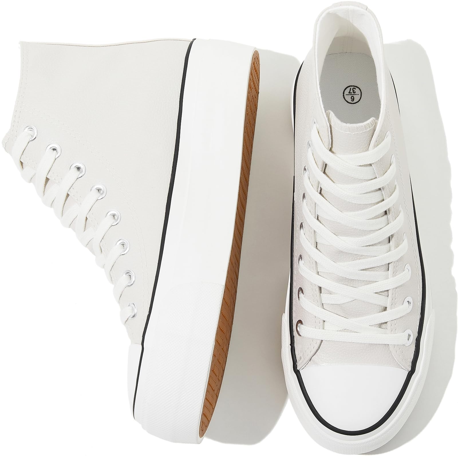 White Leather Platform Sneakers Women Steve Madden White Leather