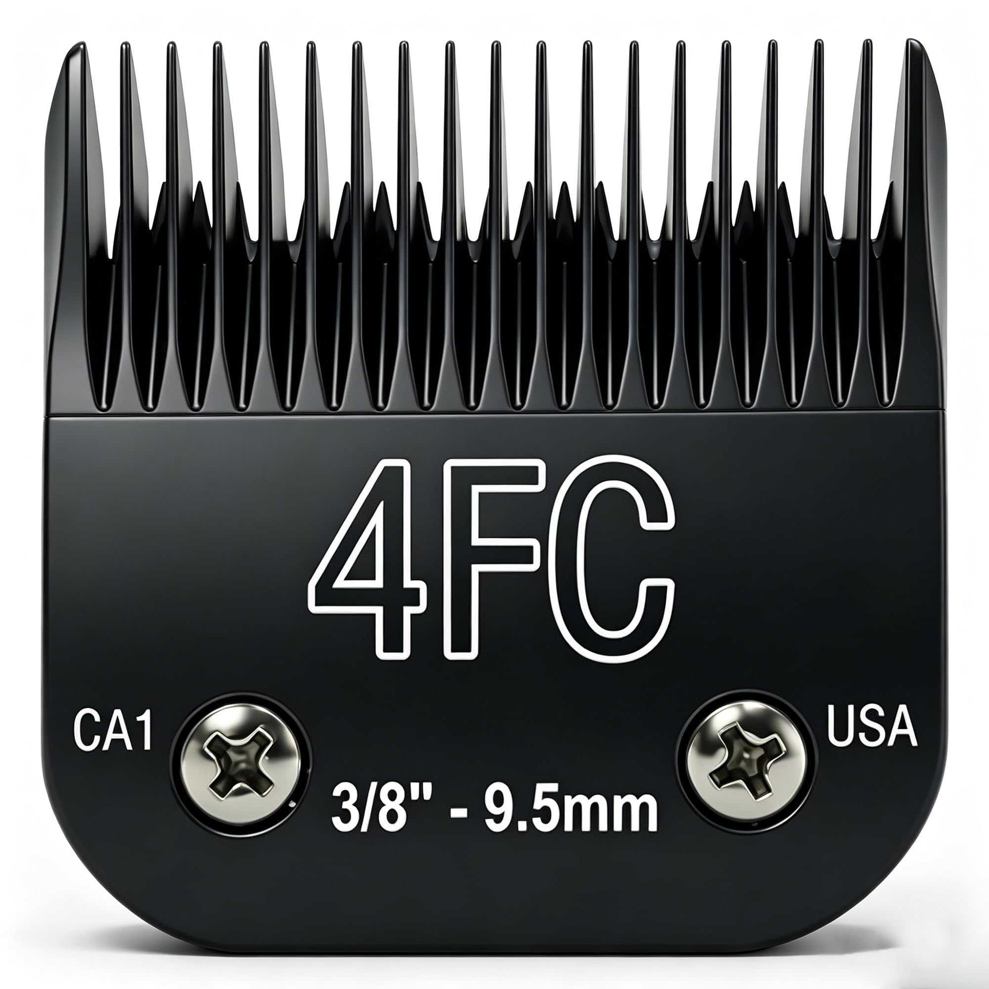 OwnLifeYF Detachable Steel Pet Dog Clipper Blades,Size-4F,Compatible with Andis Cut Length 3/8"(9.5mm),Compatible with Oster A5, Wahl KM Series Clippers, Made of Steel Blade and Stainless Steel Blade — image 1
