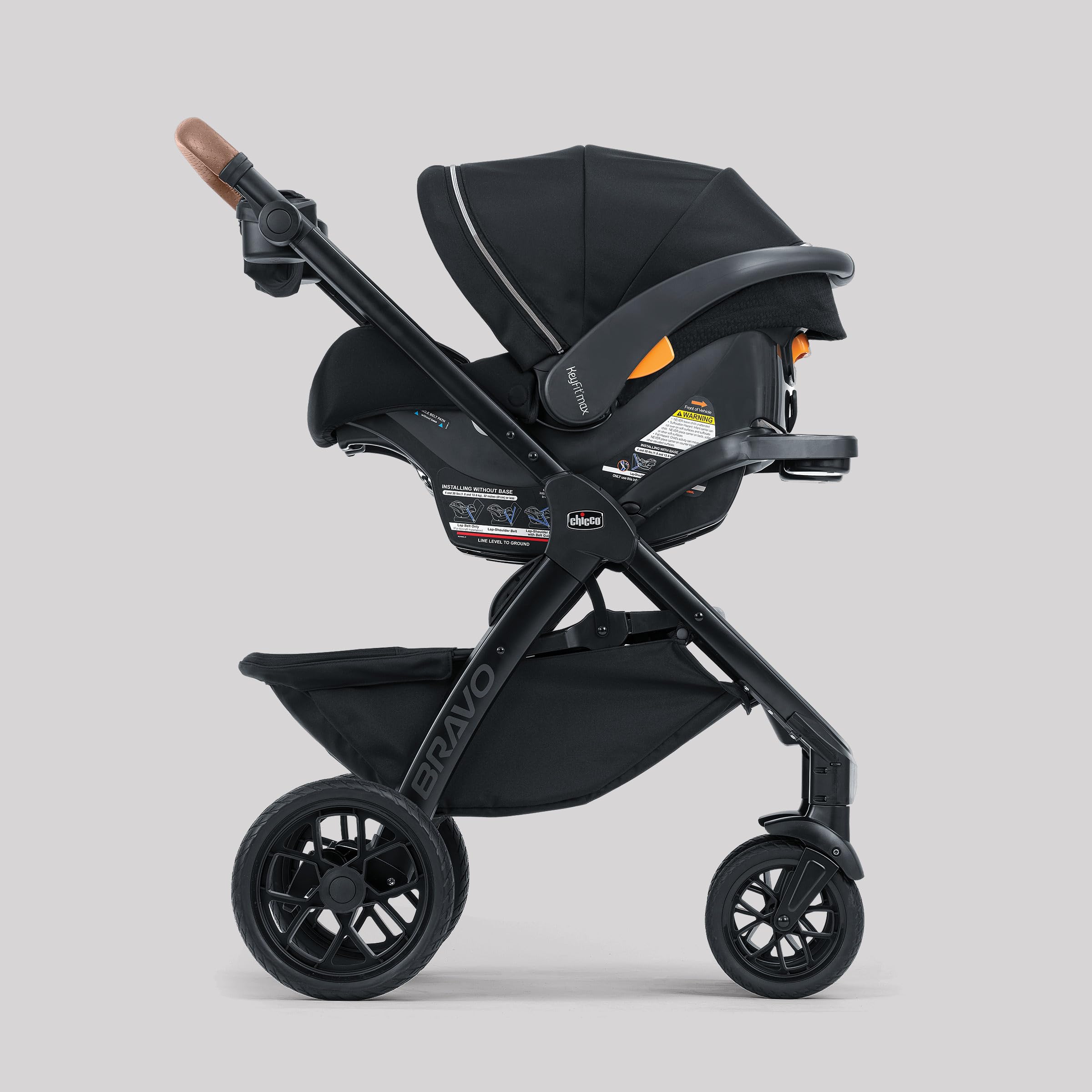 Chicco Bravo Primo Quick-Fold 3-in-1 Travel System with Car Seat