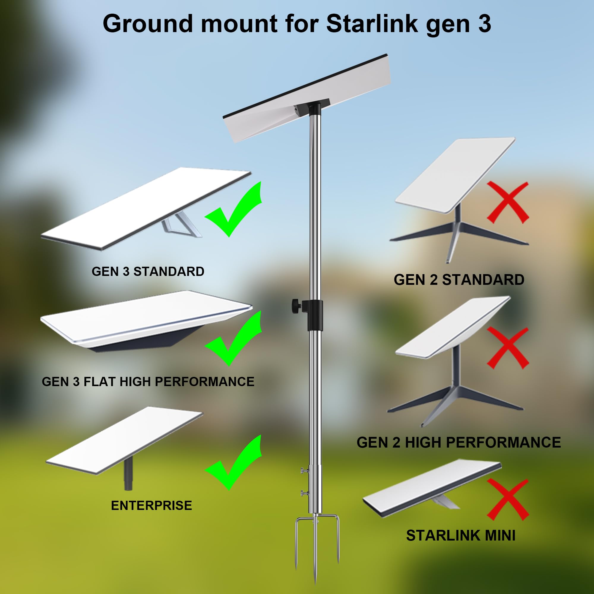 Starlink Gen 3 Tripod, Heavy Duty Starlink Mount, Lebanon