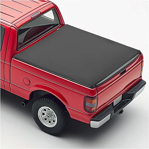 HECASA 6.5 FT Soft Roll-up Truck Bed Tonneau Cover Compatible