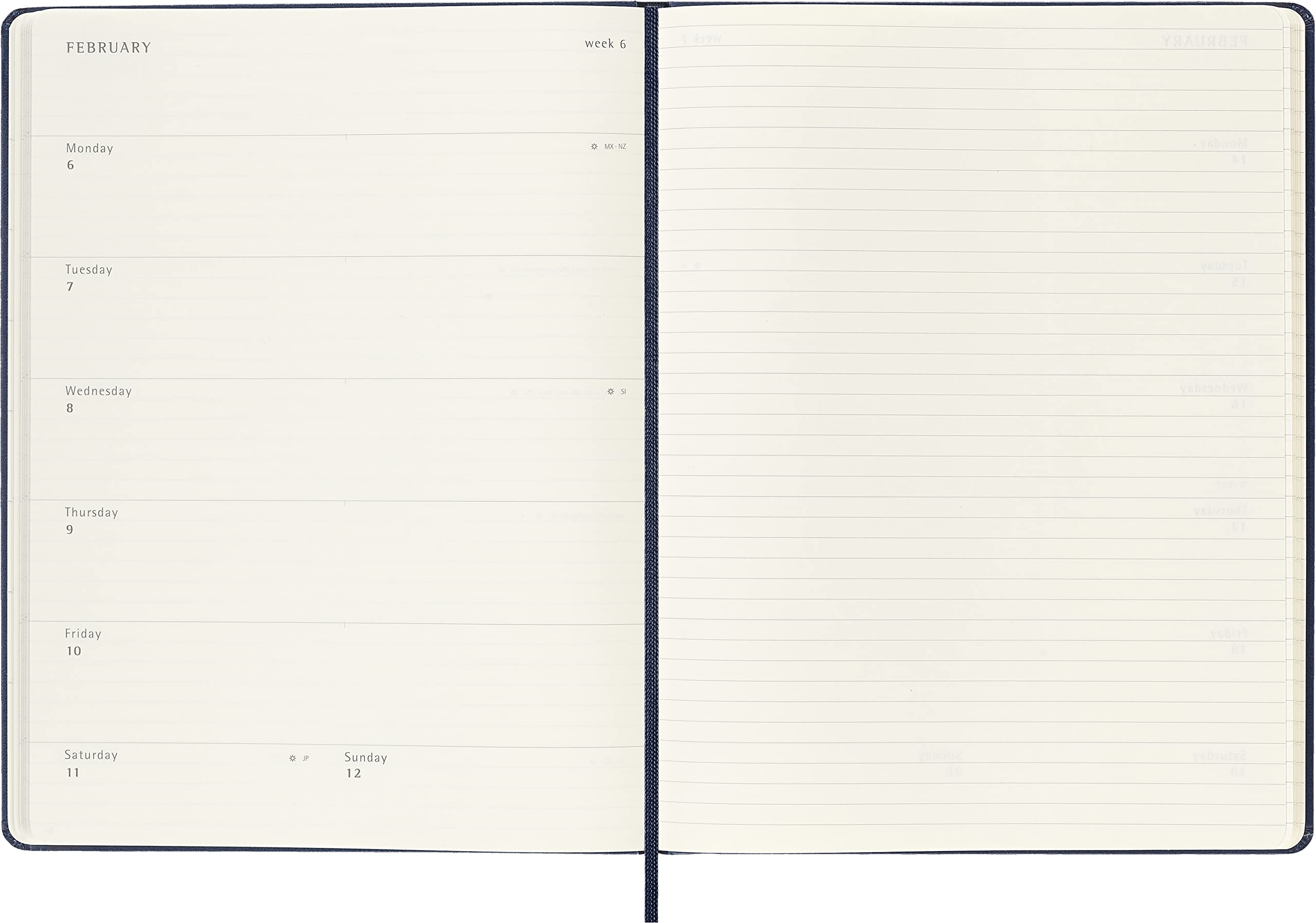Moleskine Weekly Planner For 18 Months 2022/2023 Weekly
