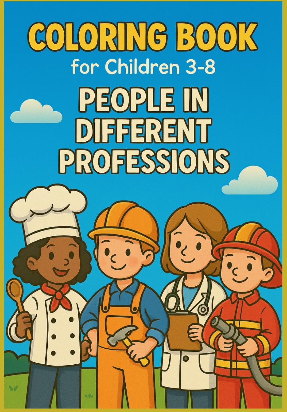 Coloring Book For Children 3-8: People In Different Professions: Fun and Educational Coloring Pages Featuring Community Helpers and Everyday Jobs