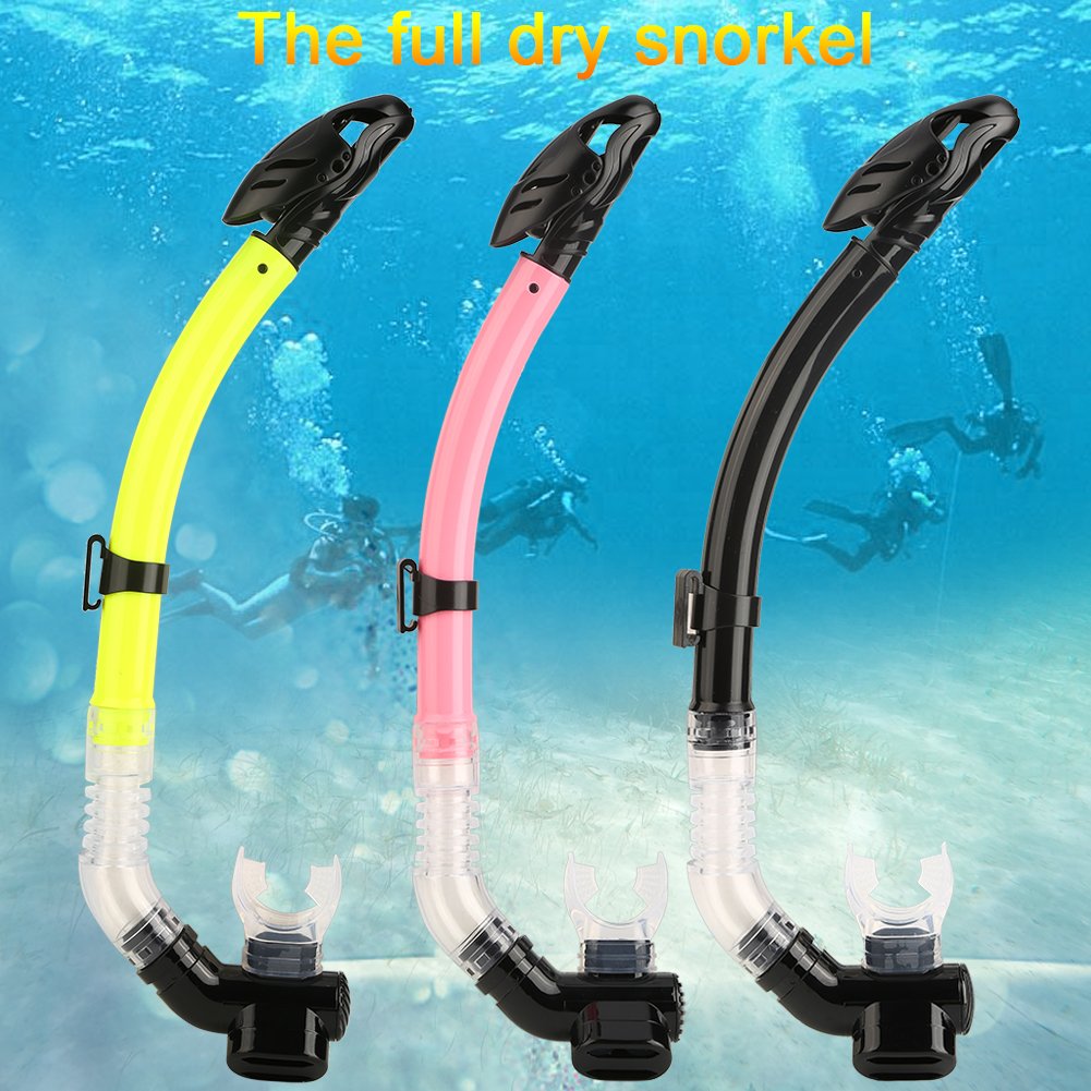 Boccaglio Snorkeling Dry-top | Valvola Antisoffio Automatica | Silicone Alimentare | Multicolore