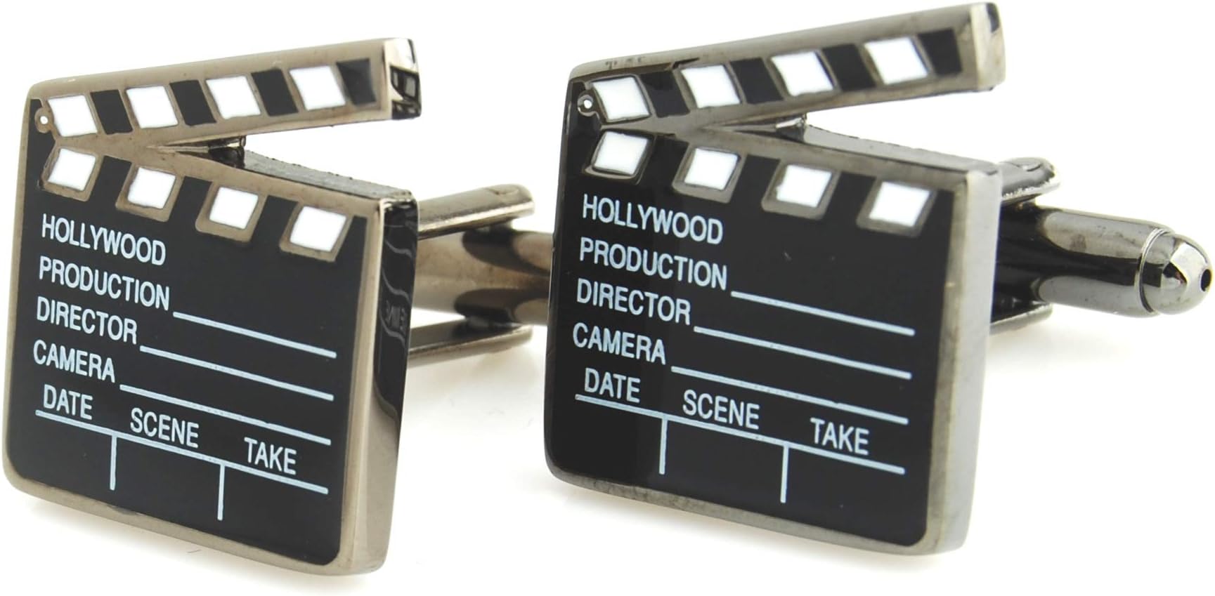 black Director's Film clapboard Movie Slate board Clapper Cufflinks