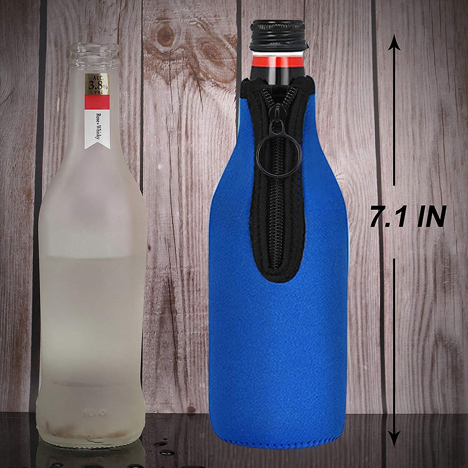 fanelod Manchons pour Bouteilles d'eau en Verre en néoprène,Couvercle pour Bouteille en néoprène | Refroidisseur de Bouteille d'eau Portable isolé en néoprène | Sac Porte-Bouteille d'eau Ergonomique